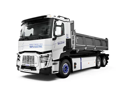 Электросамосвал: первая модель с трехосной тележкой от Renault Trucks
